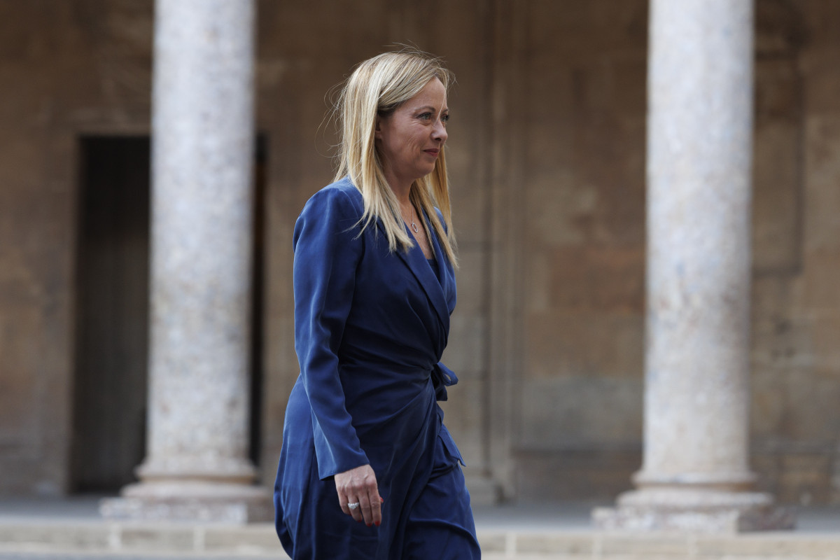 EuropaPress 5486287 presidenta italia giorgia meloni llegada palacio carlos visita junto reyes