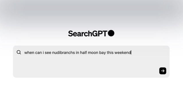 Interfaz de SearchGPT