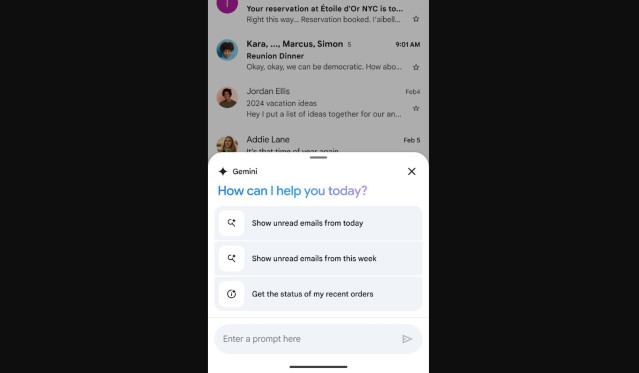 Las preguntas y respuestas con Gemini en Gmail para Android