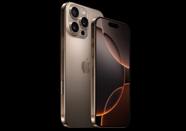 Los nuevos iPhone 16 Pro y 16 Pro Max.