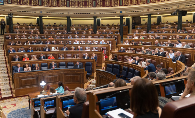 Archivo - Vista general de las votaciones durante un pleno en el Congreso de los Diputados, a 20 de junio de 2024, en Madrid (España). El Pleno del Congreso de los Diputados debate y vota hoy dos decretos leyes sobre la reforma del subsidio por desempleo