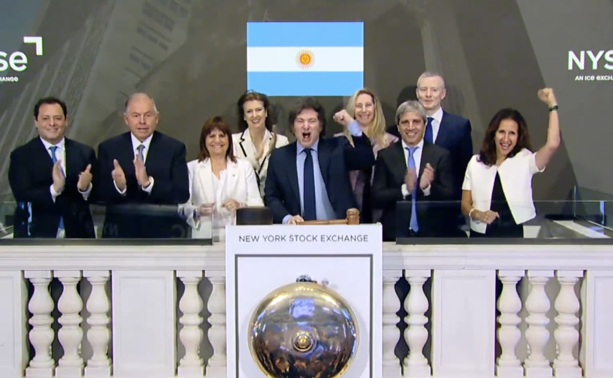 EuropaPress 6231231 presidente argentino javier milei sede bolsa nueva york