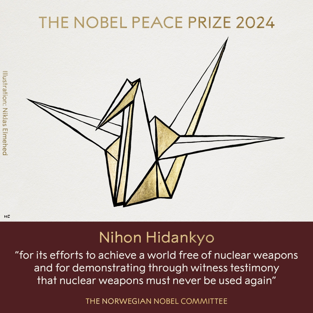 EuropaPress 6269827 logo ong japonesa nihon hidankyo ganadora premio nobel paz 2024