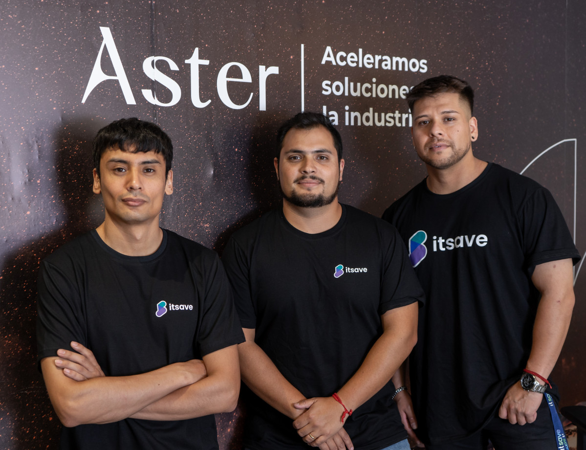 ItSave izquierda a derecha Cristian Nunu0303ez (CTO),  Nicolas Rios (COO) y Ma tiu0301as Montanu0303a (CEO).