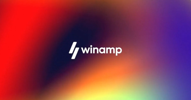 Logo del 'software' gratuito de reproducción multimedia Winamp.