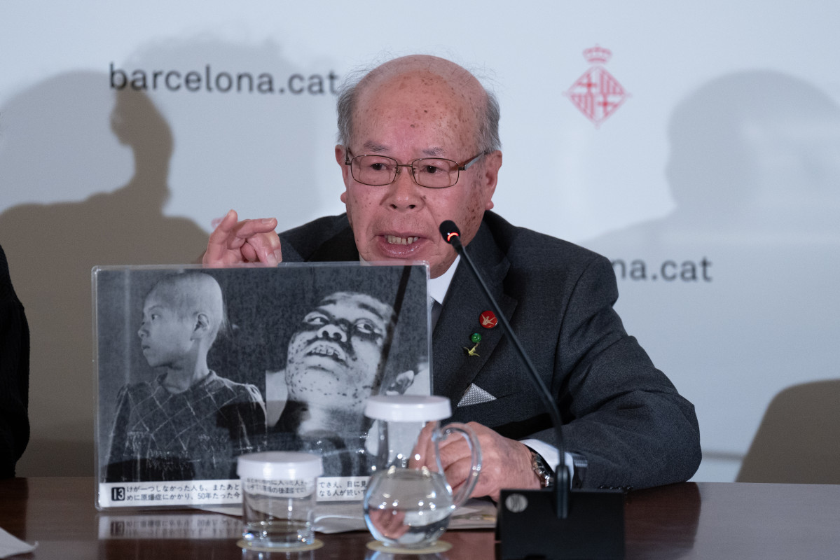 EuropaPress 6467342 premio nobel paz superviviente nagasaki hiroshima shigemitsu tanaka