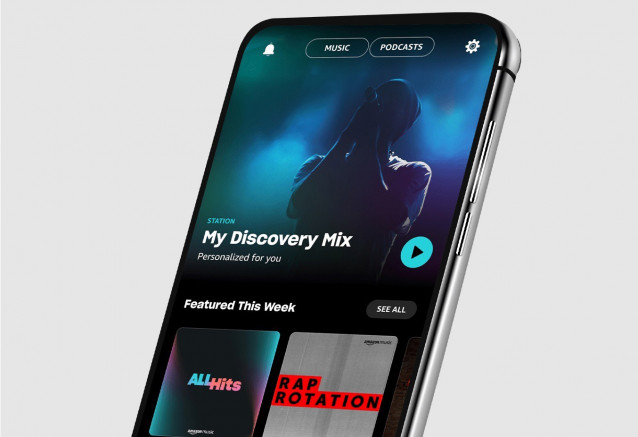 Interfaz de Amazon Music Unlimited