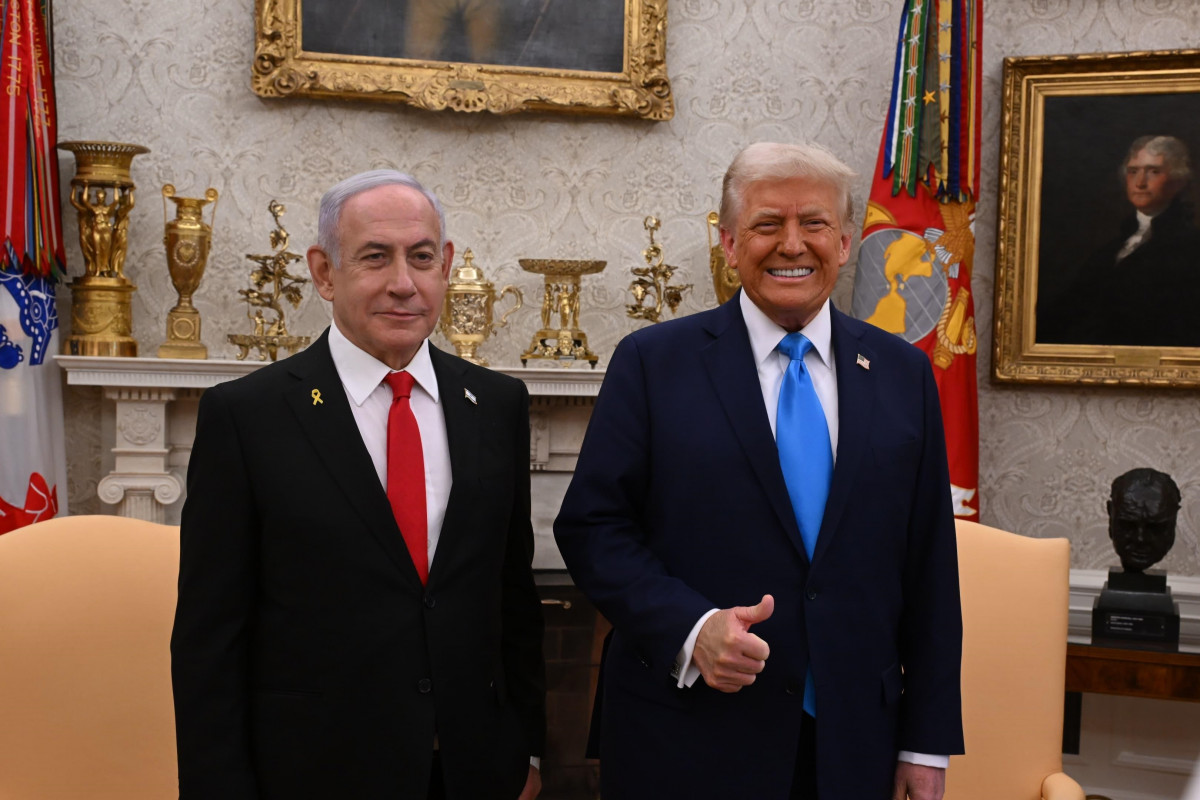 EuropaPress 6501339 presidente estados unidos donald trump primer ministro israeli benjamin