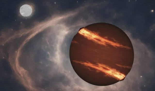 Archivo - Una ilustración muestra un mundo parecido a Júpiter orbitando una estrella enana blanca
