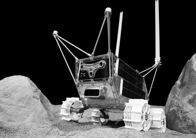 Ilustración del pequeño rover lunar MAPP