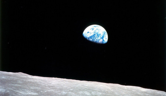 Archivo - La Tierra vista desde la Luna