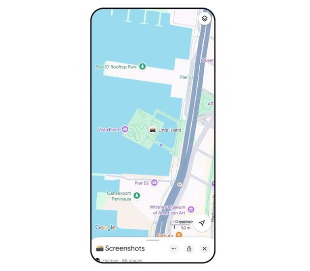 Nueva función de capturas de pantalla en Google Maps
