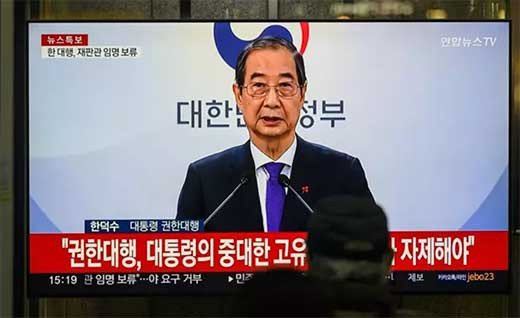El presidente interino de Corea del Sur