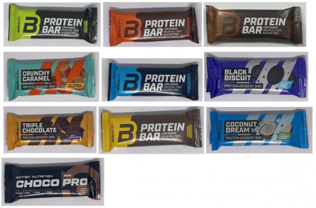 Imagen de las barritas de proteínas de BioTechUSA.