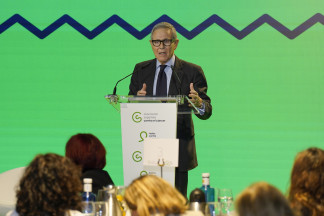Archivo - El Presidente de la AECC, Ramón Reyes, durante el acto institucional del 'Día Mundial contra el Cáncer', a 01 de febrero de 2024, en Madrid (España). Se trata de una iniciativa impulsada