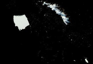 Imagen del iceberg A-23A el 3 de mayo