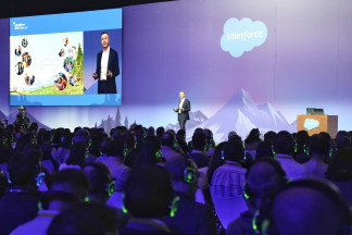 El vicepresidente sénior y director general de Salesforce en España, Enrique Polo de Lara, en la inauguración de Agentforce World Tour Madrid