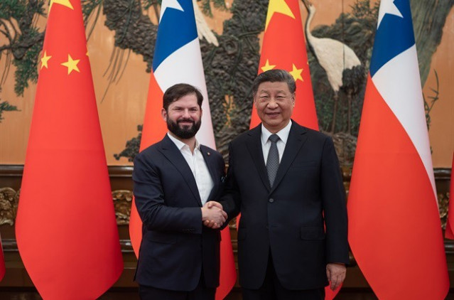 Boric y Xi Jinping