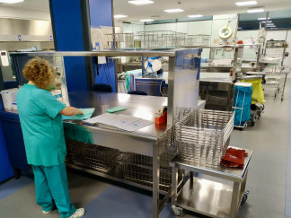 Central de esterilización del hospital de Basurto.