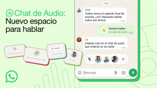 La nueva función de chats de audio para grupos en WhatsApp.