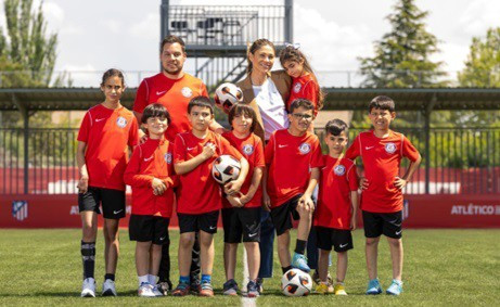 Fundación Atlético de Madrid presenta la campaña 'Jugadas para marcar un #GolAlaEpilepsia'.