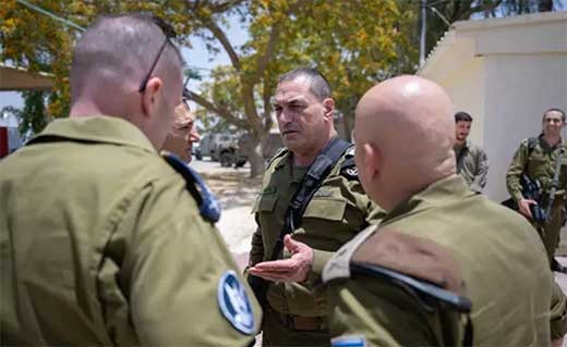 El comandante del Ejeu0301rcito de Israel ordena 
