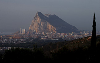 Archivo - Detalle del Peñón de Gibraltar.