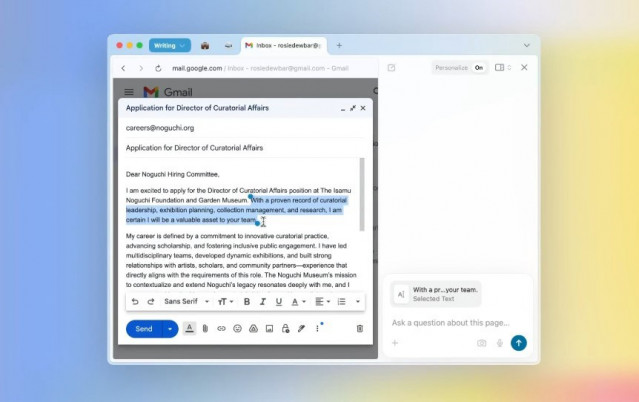 El nuevo navegador Dia, de The Browser Company.