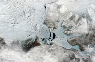 Golfo de Amundsen en el  confín del archipiéalgo ártico canadiense