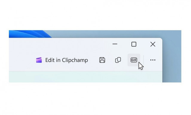 Crear GIF con la herramienta de Recortes de Windows.