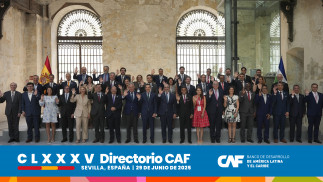 El Banco de Desarrollo de América Latina y el Caribe (CAF) ha aprobado este domingo 5.200 millones de dólares para 16 operaciones en diez países de la región, enfocadas en el desarrollo sostenible