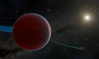 Esta concepción artística muestra el sistema KOI-134, que en 2025 se reveló en un artículo que tenía dos planetas: KOI-134 b y KOI-134 c.
