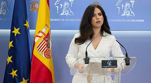 Portavoz vox congreso pepa millan rueda prensa anterior reunion junta