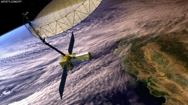 Ilustración artística del satélite NISAR