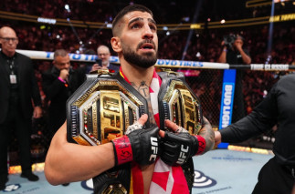 Archivo - Ilia Topuria noquea a Oliveira y logra su segundo cinturón de la UFC.