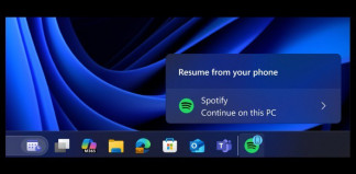 Notificar para continuar una app desde el móvil en el PC