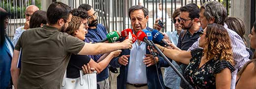 Presidente nacional asaja pedro barato ofrece declaraciones medios reunion
