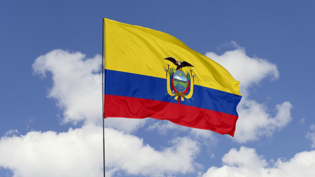 Archivo - Bandera de Ecuador.