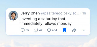 Función de Publicaciones Guardadas en Bluesky.
