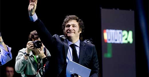 EuropaPress 5970809 presidente argentina javier milei acto viva 24 vox palacio vistalegre 19