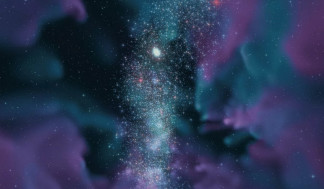 Un cúmulo globular (concentración blanca de estrellas) emerge de forma natural en las simulaciones EDGE de alta resolución. Estas simulaciones también predicen la existencia de una nueva clase de 