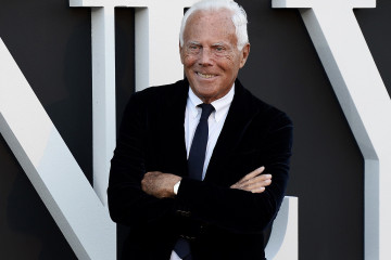 Archivo - El diseñador Giorgio Armani.