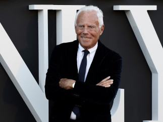 Archivo - El diseñador Giorgio Armani.
