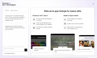 Borrador de página web creada por GoDaddy Airo Site Designer
