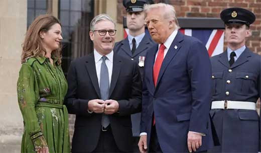Trump y Starmer estrechan
