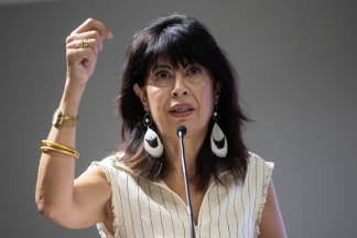 La ministra de Igualdad, Ana Redondo, presenta una campaña institucional sobre masculinidades en el Ministerio de Igualdad, a 4 de septiembre de 2025, en Madrid (España). La campaña se enmarca con 