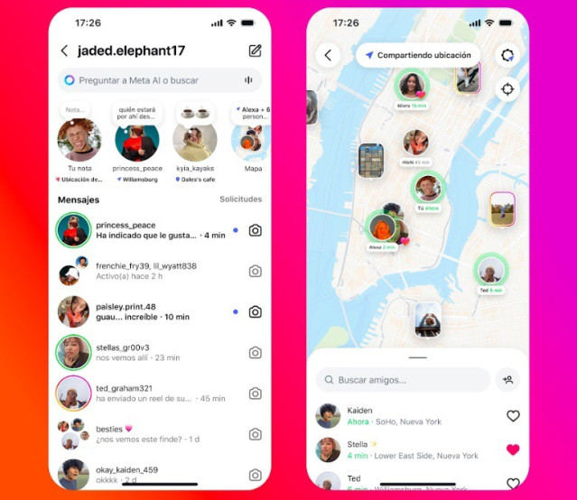 Mapa de Instagram