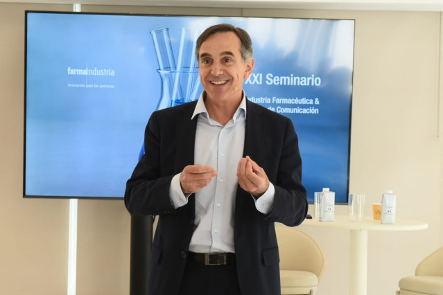 Imagen del director general de Farmaindustria, Juan Yermo, durante la jornada.