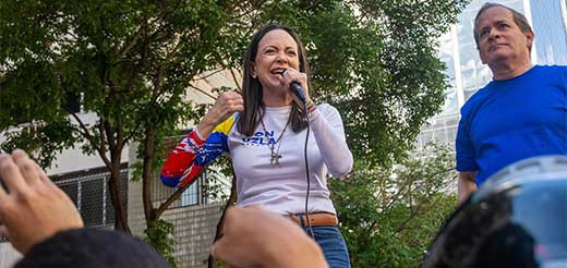 EuropaPress 6442720 lider opositora venezolana maria corina machado interviene plena calle