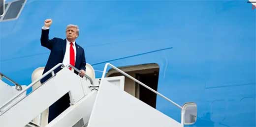 Trump aterriza